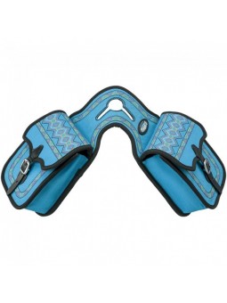 Bestickte Horntasche Braun