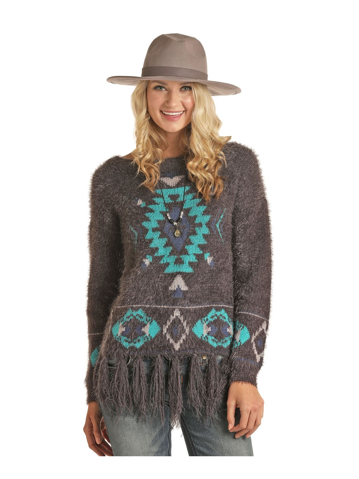 Chenile Aztec Pullover