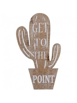 Wooden Cactus Point Sign