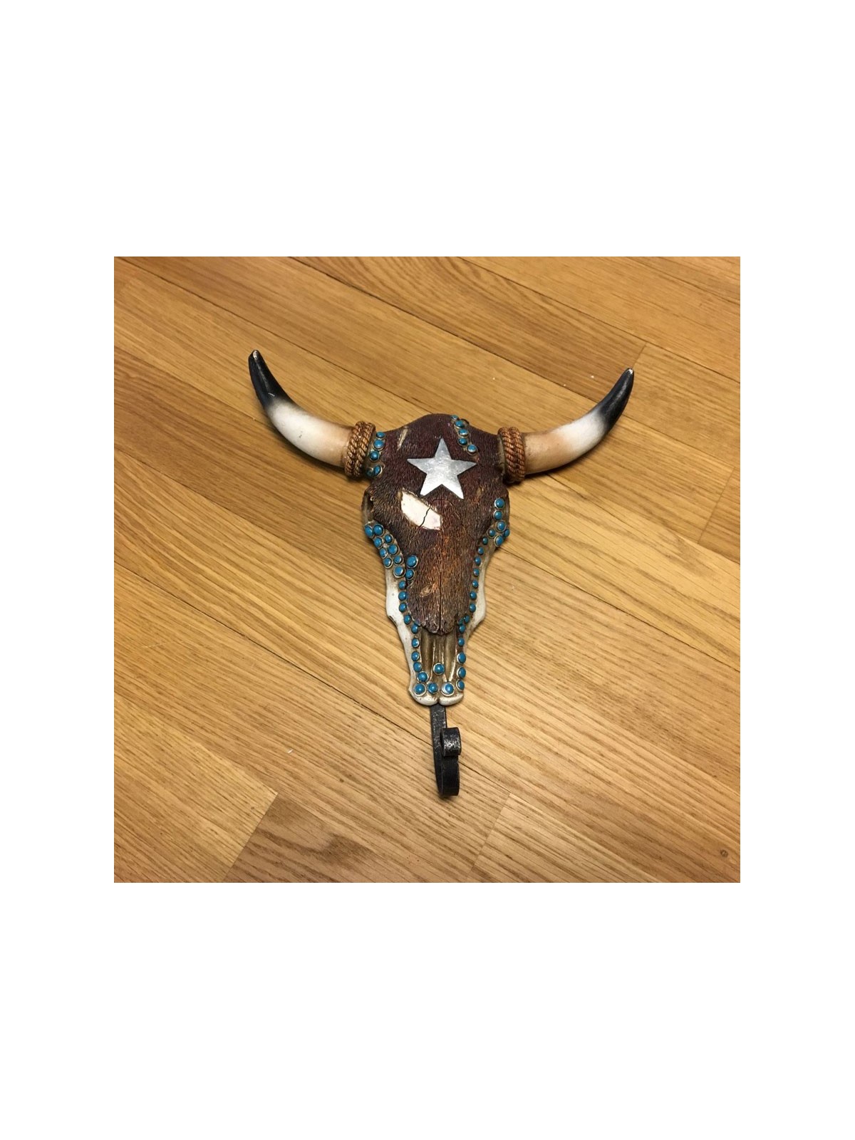 Skull with Star Wall Hook