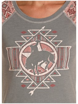 Baseball Shirt Bucking Horse