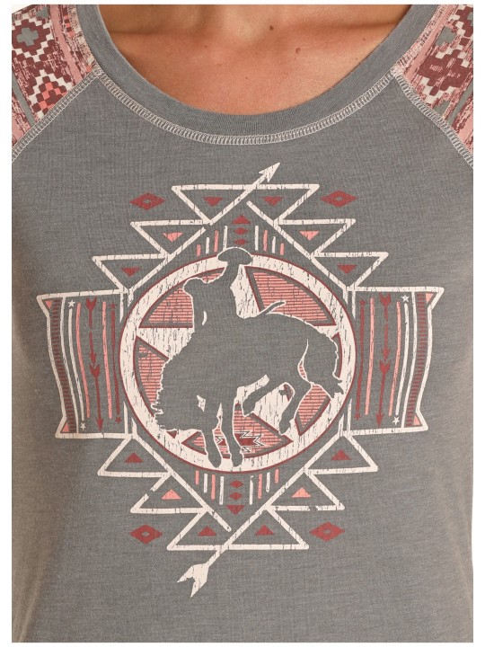 Baseball Tee Bucking Horse