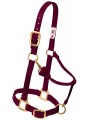 Weaver Nylon Halter Adjustable, Burgundy 35-7034-BU, 35-7035-BU. 35-7036-BU