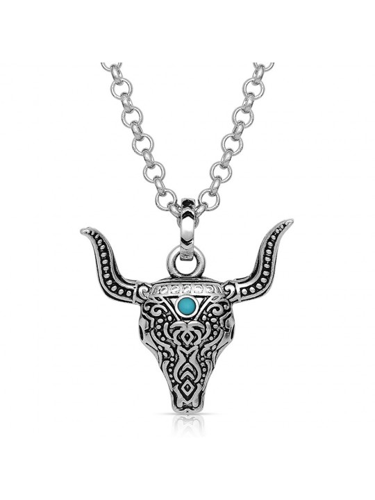 Steer Head Necklace