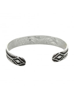 Antiqued Aztec Cuff Bracelet