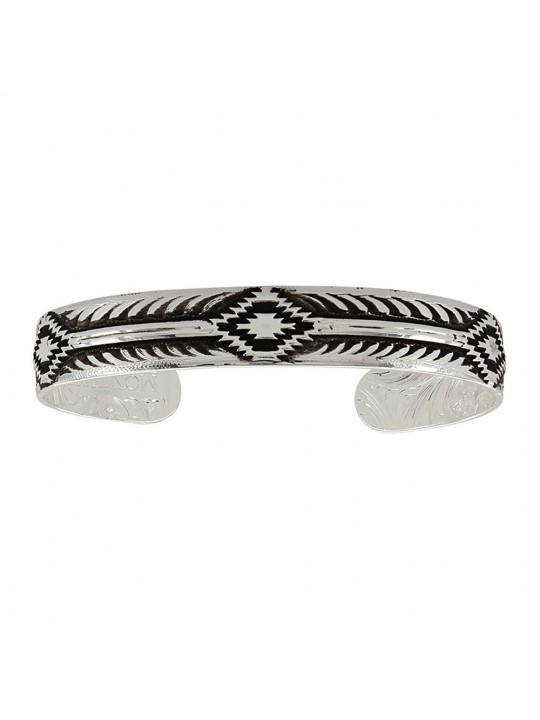 Antiqued Aztec Cuff Bracelet