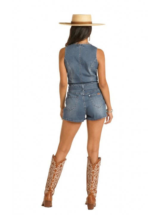 Denim Romper