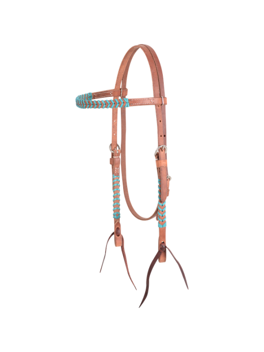 Colored Lace Browband Headstall