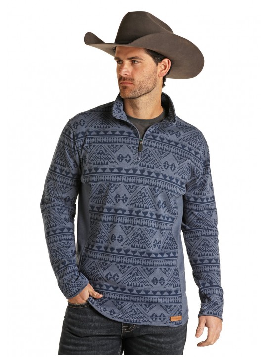 Aztec Pullover Indigo