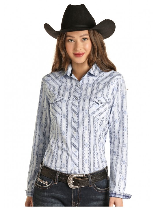 Western Shirt Powder Blue