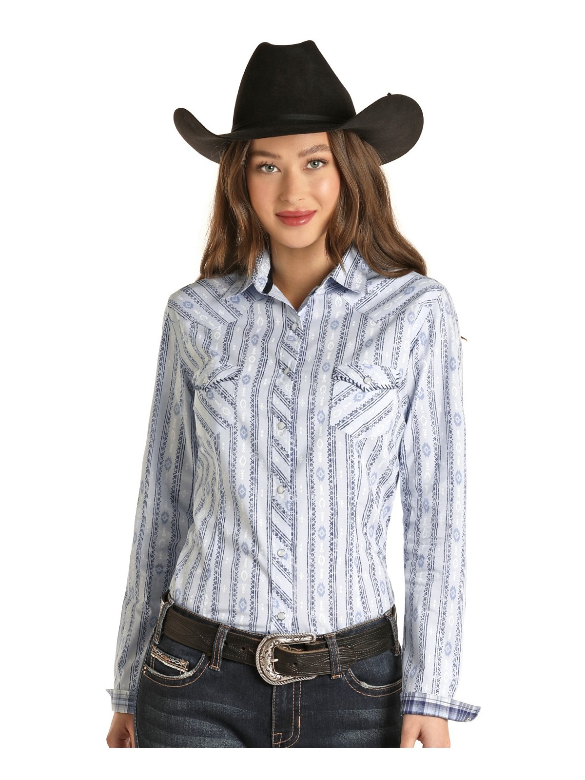 Western Shirt Powder Blue