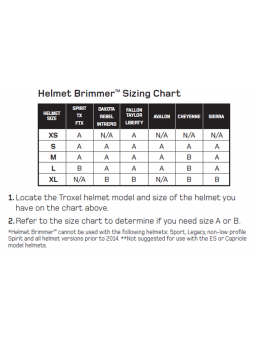 Troxel Helmet Brimmer