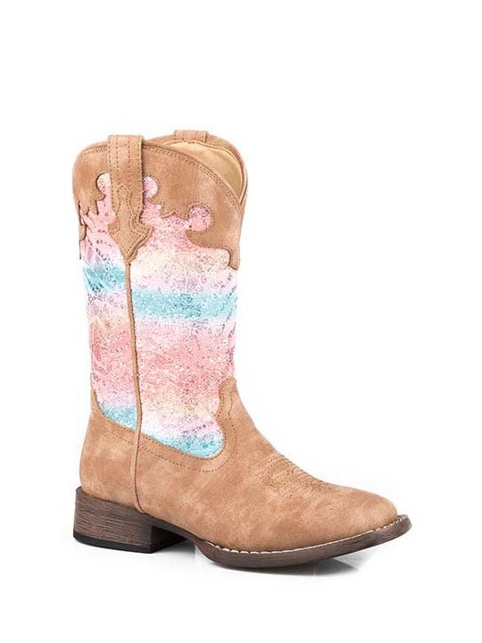 Little Kids Boots Glitter Lace