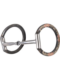 D Ring Snaffle Floral