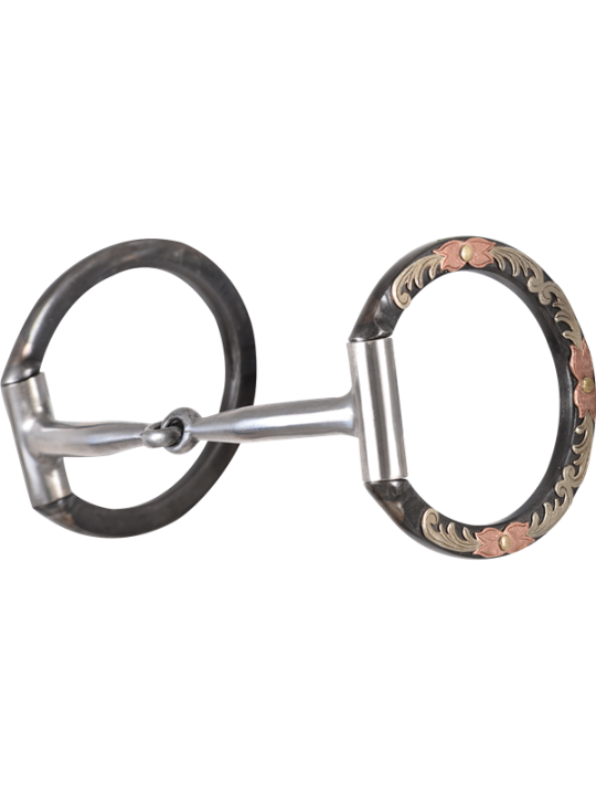 D Ring Snaffle Floral