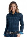 Western Shirt Ombre Indigo