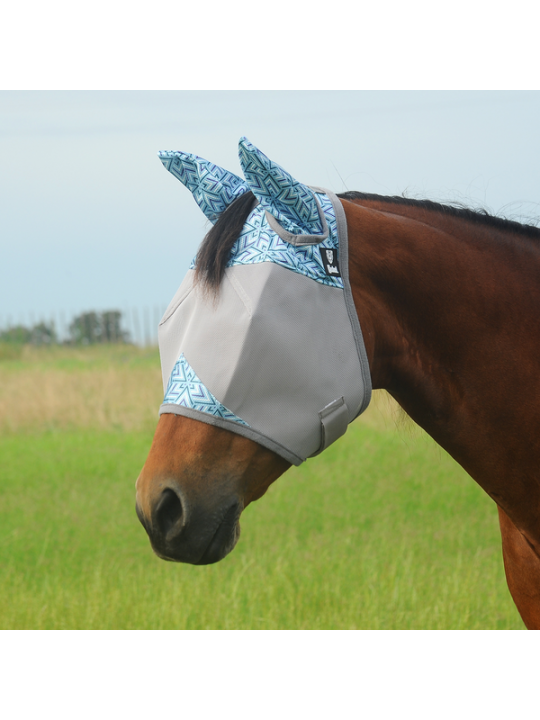 Crusader Fly Mask w. Ears Azure