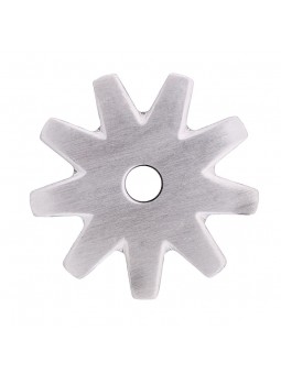 SS Brushed 9 Point Rowel