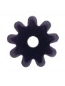 Black Satin 9 Point Rowel