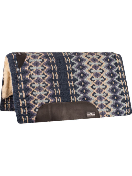 Sensorflex Wool Straight Top Saddle Pad 32x34 dunkelblau
