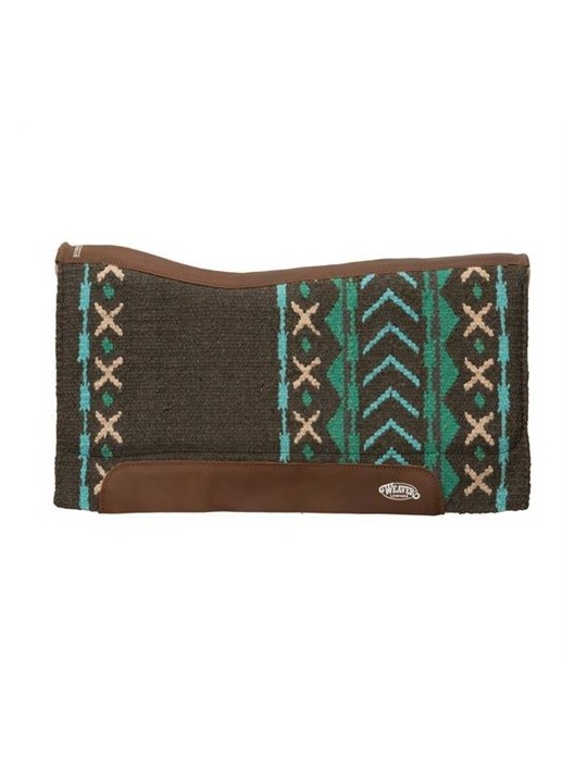 Synergy Fleece Saddle Pad 33x38 charcoal turquoise