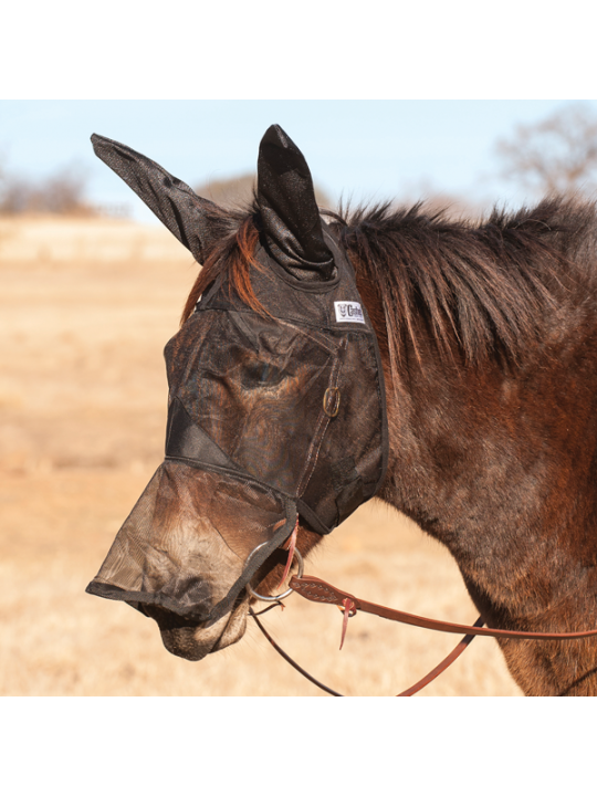 Quiet Ride Donkey Fly Mask Ears / Nose