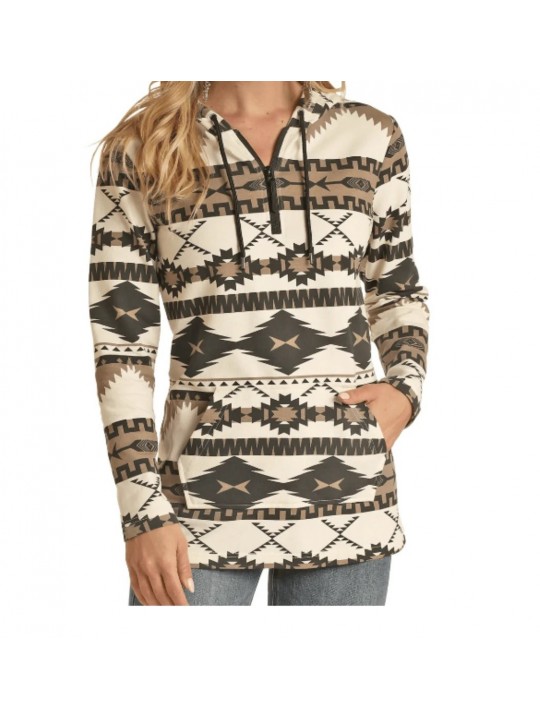 Aztec Knit Hoodie