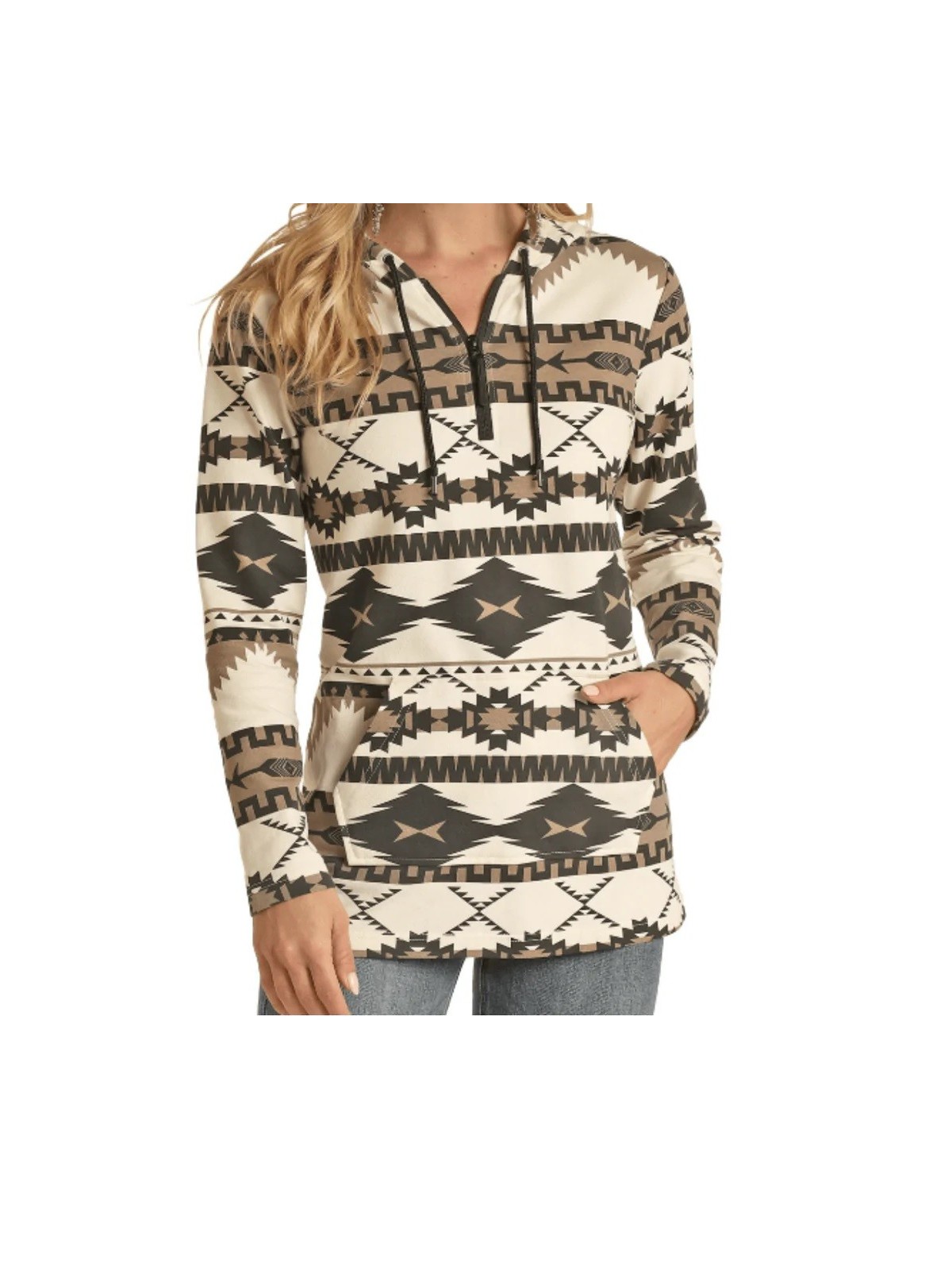 Aztec Knit Hoodie