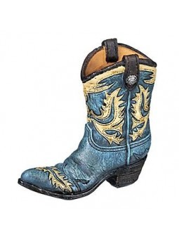 Cowboy Boots Figurine turquoise