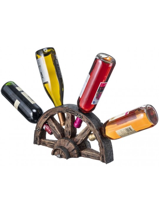 Wagon Wheel Wine Bottle Holder