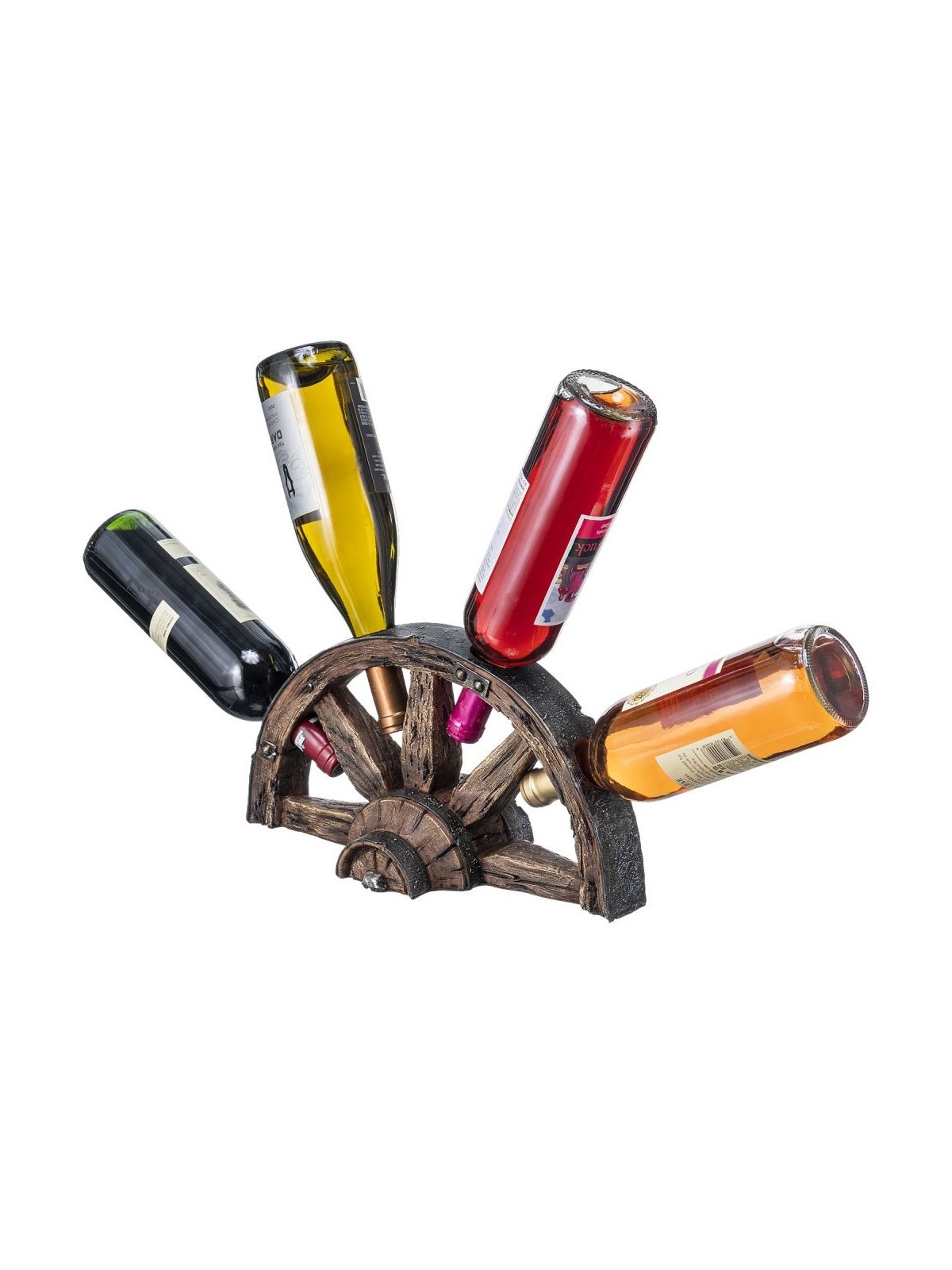 Wagon Wheel Wine Bottle Holder