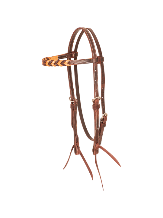Blood Knot Browband Headstall naturale