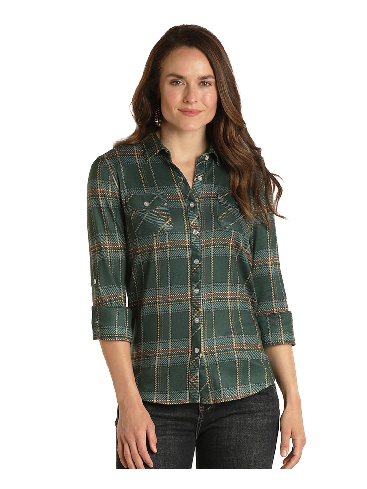 Western Shirt Plaid Forest