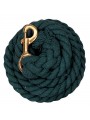 Cotton Lead Rope - Solid hunter green