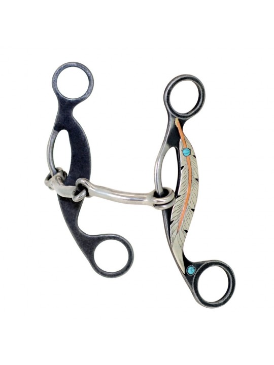 Feather Collection Smooth Snaffle Gag Bit