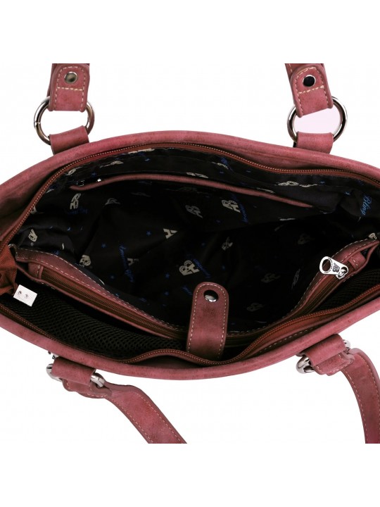 Floral Embroidered Handbag/Wallet Set red