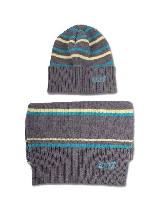 Knitted Cap and Scarf Set