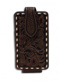 Ariat Floral Tooled Phone Case DBR