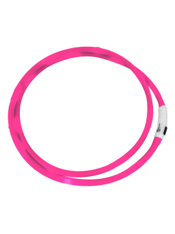 LED-Halsriemen pink