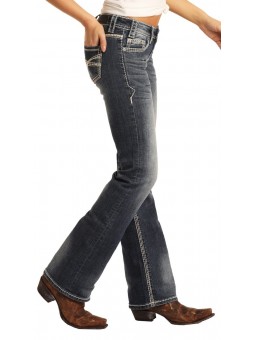 Mid Rise Bootcut Riding Jeans 9516