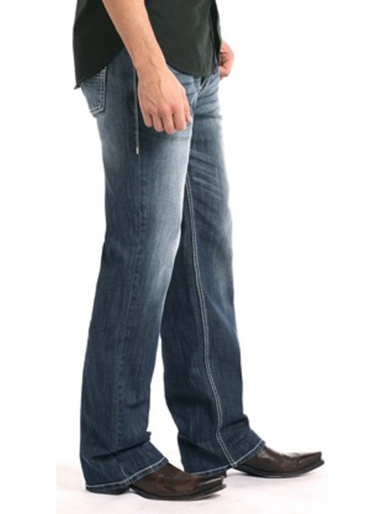 Relaxed Fit Straight Bootcut Jeans 3473