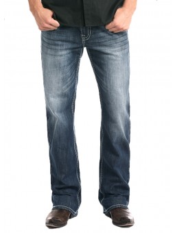 Relaxed Fit Straight Bootcut Jeans 3473