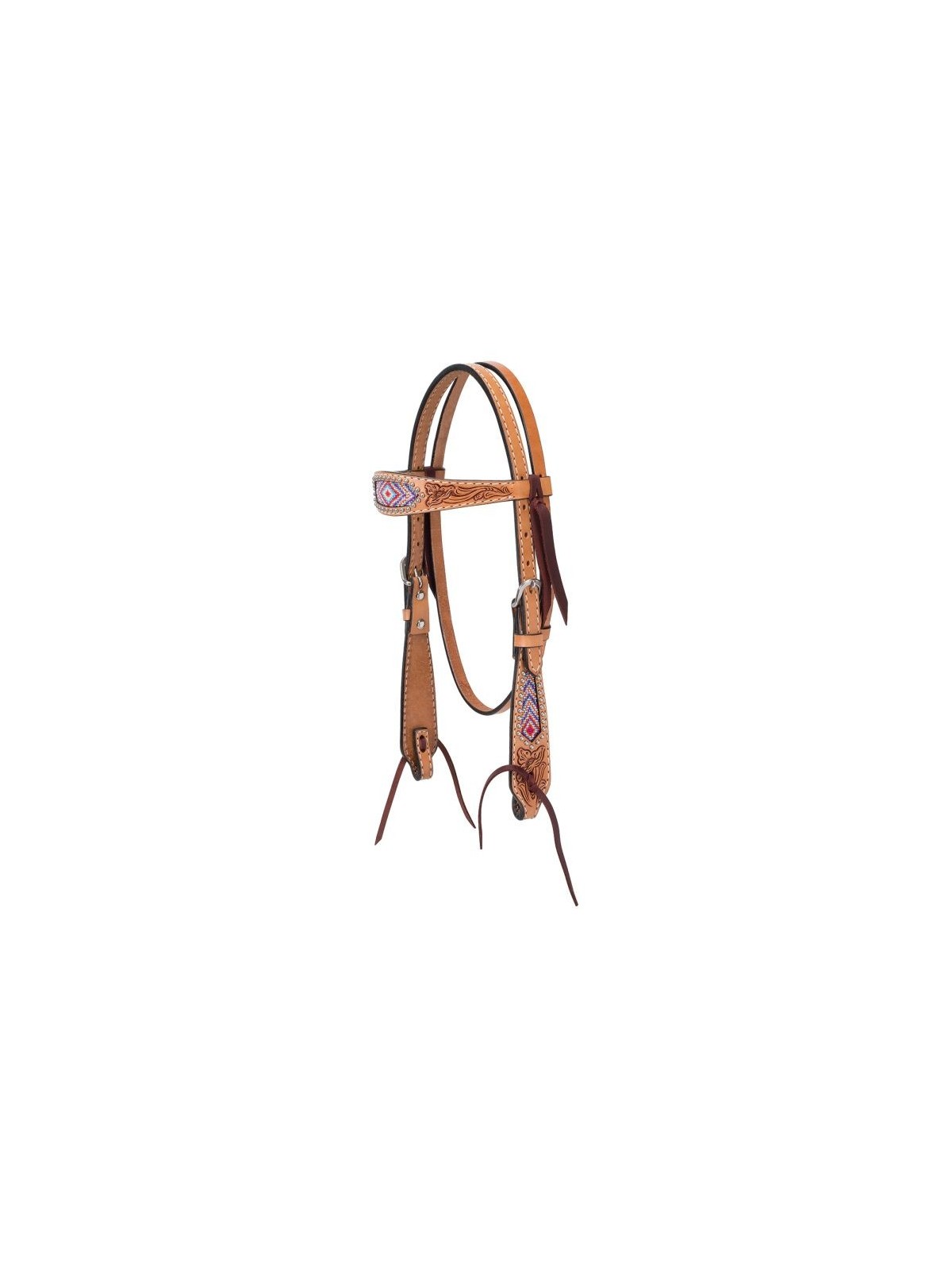 Pink Beaded Pony Headstall