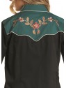 Retro Western Shirt Flower