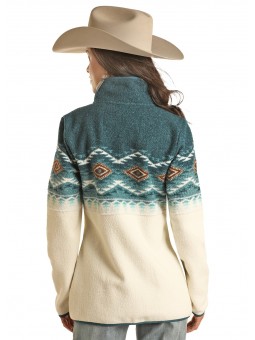 Aztec Border Pullover