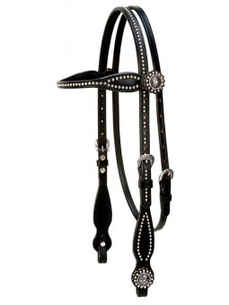 Back in Black Headstall