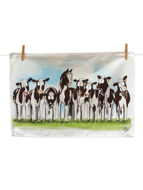 Cow Pony Tea Towel