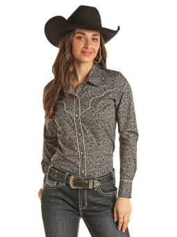 Paisley Print Long Sleeve...