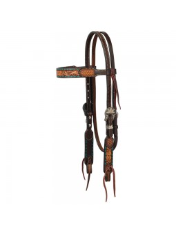 Floral Buckstitch Headstall