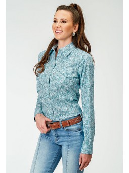 Westernbluse Amarillo Teal...